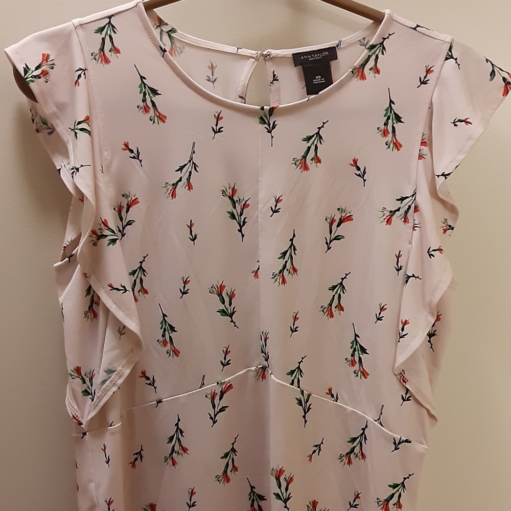 Women's ANN TAYLOR FACTORY SUMMER STRETCH TOP SIZE XS